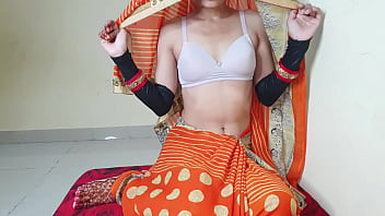 Shivani The Desi Village Girl In Her Saree Gives Her Young Neighbor A Free Footjob And Her Tight Pussy.